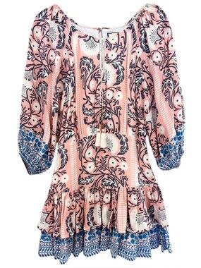 Bell by Alicia Bell‎ Siena Mini Dress Blue Pink - Medium - NWT